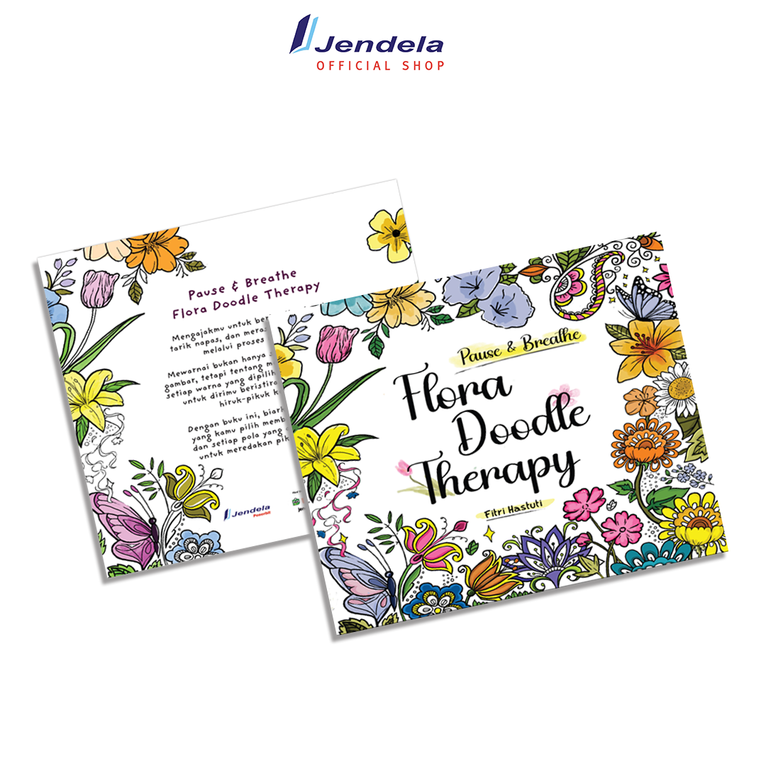 Pause & Breathe Flora Doodle Therapy - Gambar 2